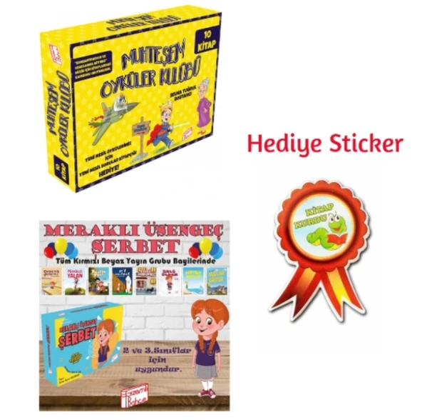 GİZEMLİ BAHÇE 2.SINIFMUHTEŞEM ÖYKÜLER KULUBÜ 10'LU HİKAYE - MERAKLI ÜŞENGEÇ ŞERBET 10'LU HİKAYE SETİ