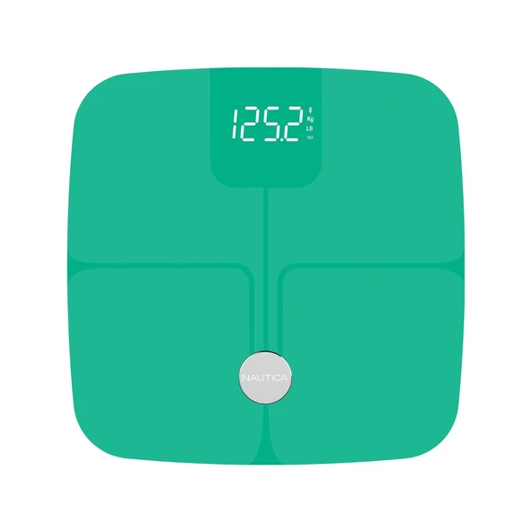 Nautica Vücut Analizli Smart Akıllı Bluetooth Tartı Baskül + Nautica 500 ml Termos Hediyeli - 3