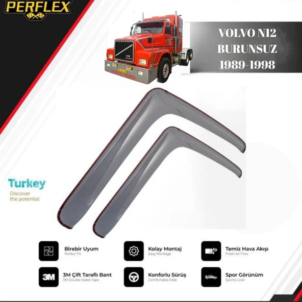 CAM RÜZGARLIĞI V1 DÜZ VOLVO N12 BURUNSUZ 1989-1998