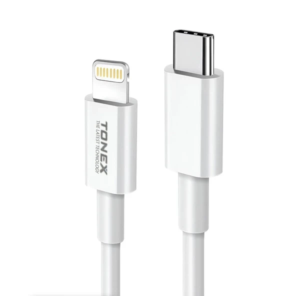 Tonex LA-38W PD + USB-A Type-C to Lightning Kablolu Araç İçi Şarj Aleti Set - 2