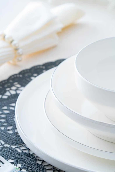 Acar Silver Rise 24 Parça Porselen Yemek Takımı SCT-05443 - 2