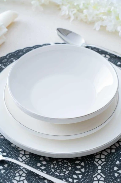 Acar Silver Rise 24 Parça Porselen Yemek Takımı SCT-05443 - 4