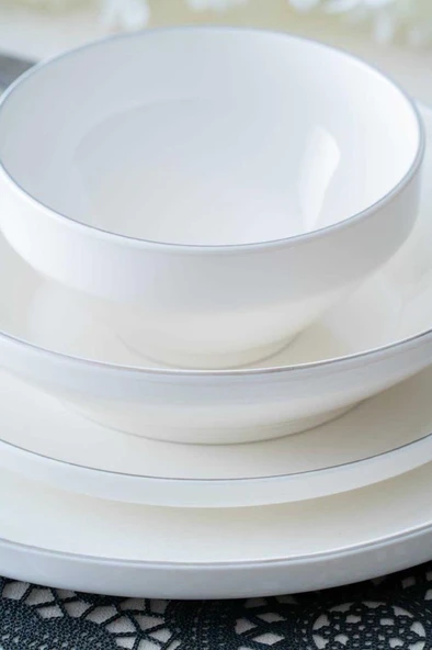 Acar Silver Rise 24 Parça Porselen Yemek Takımı SCT-05443 - 3