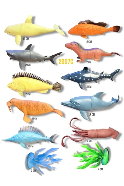 SAMATLI 2007C POŞETTE DENİZ HAYVANLARI 12 PARÇA
