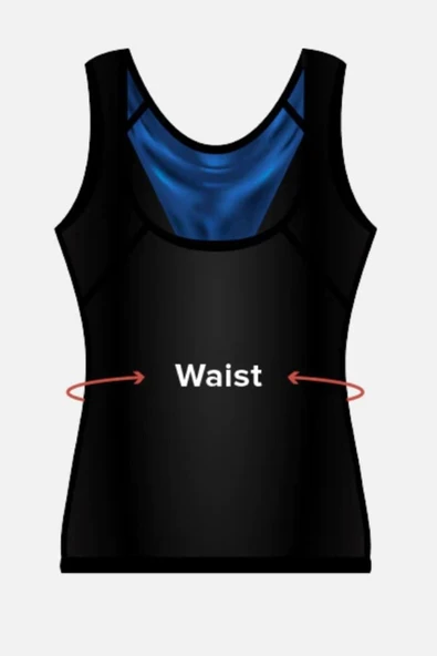 Kadın Termal Sauna Atlet Yağ Yakımınıza Zayıflamanıza Yardımcı Renk Siyah (EX-04) - 11