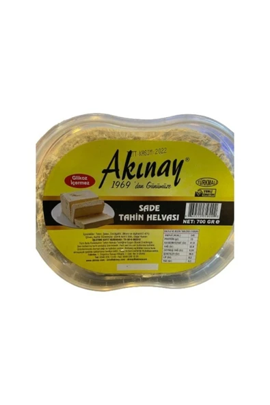 Akınay Kuruyemiş Akınay Kuruyemiş Sade Tahin Helvası 700 G