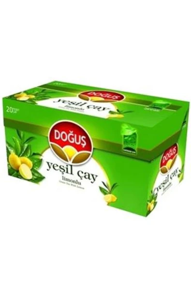 Doğuş Çay Doğuş Yeşil Çay Limonlu Bitki Çayı 20'li 35 Gr. (2'li)