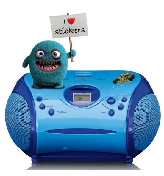 LENCO SCD-24BU kids - CD çalarlı taşınabilir stereo FM radyo - Mavi - 4