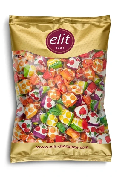 Elit Şekerleme Karışık Meyve Dolgulu Bonbon Şekerleme 1 KG ürün görseli