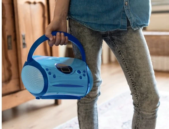 LENCO SCD-24BU kids - CD çalarlı taşınabilir stereo FM radyo - Mavi - 10