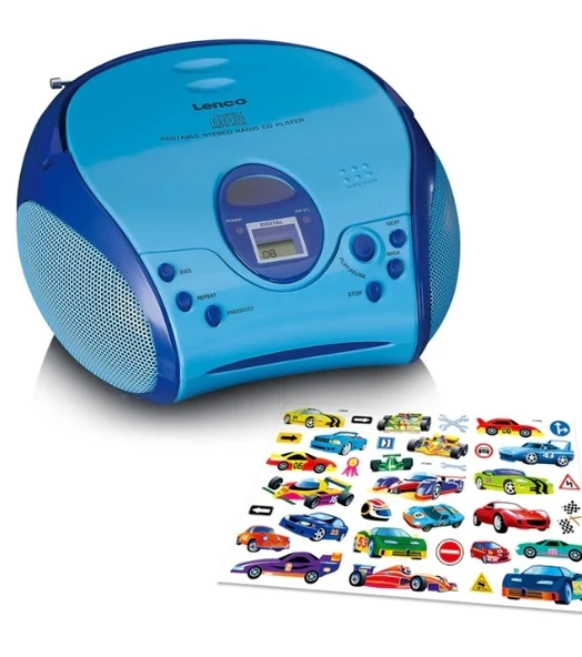LENCO SCD-24BU kids - CD çalarlı taşınabilir stereo FM radyo - Mavi - 6