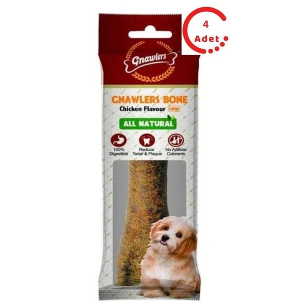 Gnawlers Köpek Ödül Kemiği Tavuklu 95 Gr x 4 Adet ürün görseli 1