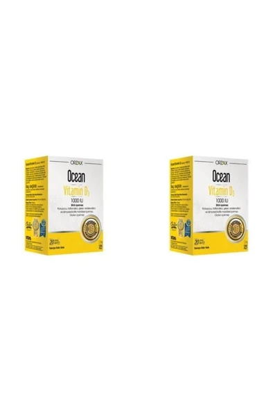 Ocean Vitamin D3 1000 IU 20Ml Sprey 2 KUTU - 03/2027