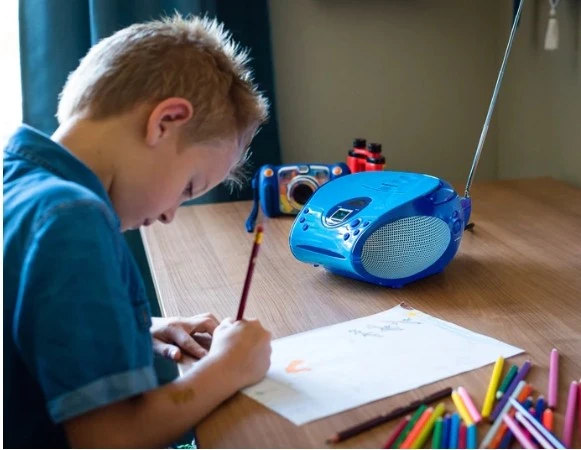 LENCO SCD-24BU kids - CD çalarlı taşınabilir stereo FM radyo - Mavi - 9