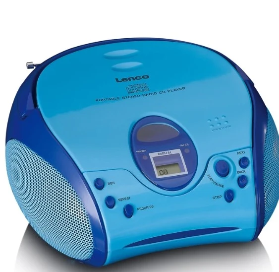 LENCO SCD-24BU kids - CD çalarlı taşınabilir stereo FM radyo - Mavi - 11