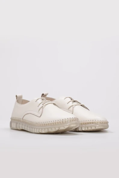 Hakiki Deri  Kadın Casual Ayakkabı 609ZA5066 - Resim 9