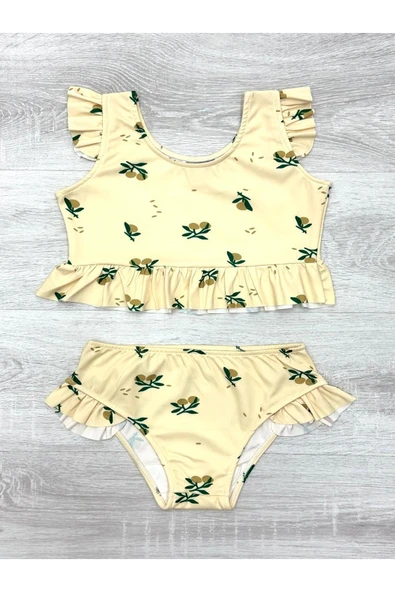 Kız Çocuk Fırfırlı Mayo Takımı 2-10 Yaş 12221 - 6