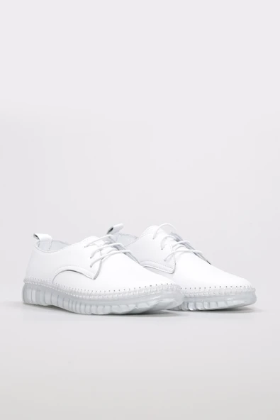 Hakiki Deri  Kadın Casual Ayakkabı 609ZA5066 - Resim 4