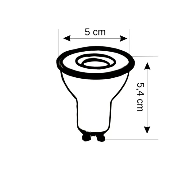 ZMR 7W 3000K Gün ışığı LED Çanak Ampul Düşük Tüketim Yüksek Işık - 2