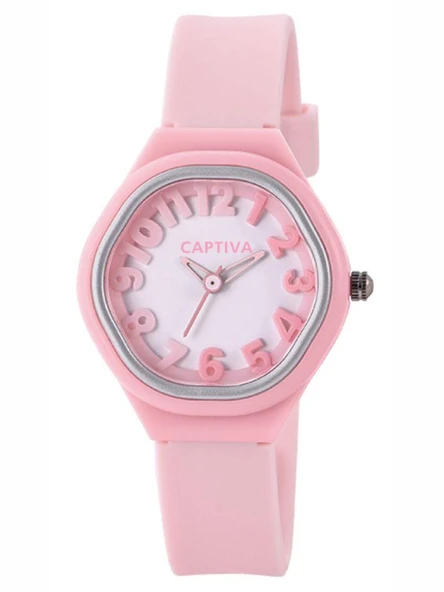 Captiva 30 mt Suya Dayanıklı Analog Silikon Kordonlu Çoçuk Kol Saati CP.YN.25.26