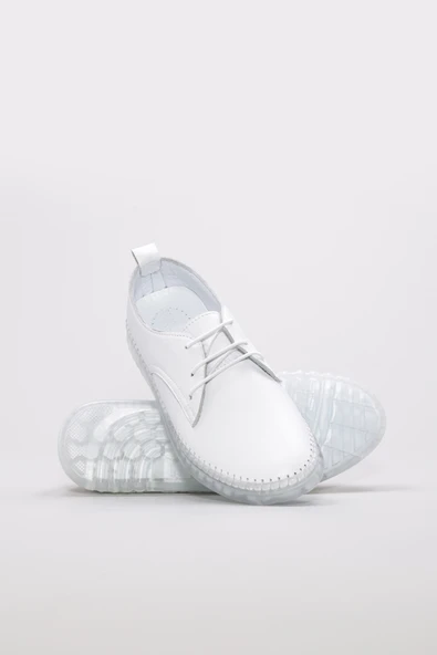 Hakiki Deri  Kadın Casual Ayakkabı 609ZA5066 - Resim 3