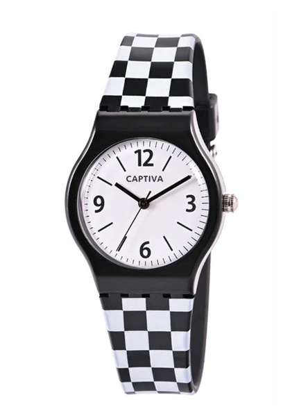 Captiva 30 mt Suya Dayanıklı Analog Silikon Kordonlu Çoçuk Kol Saati CP.YN.25.28