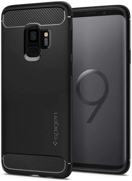 Spigen Galaxy S9 Kılıf Rugged Armor Matte Black - 592CS22834