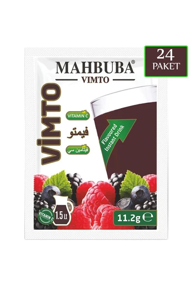 Mahbuba Vimto Orman Meyveli Aromalı Soğuk Toz Içecek 24x11.2gr - 2