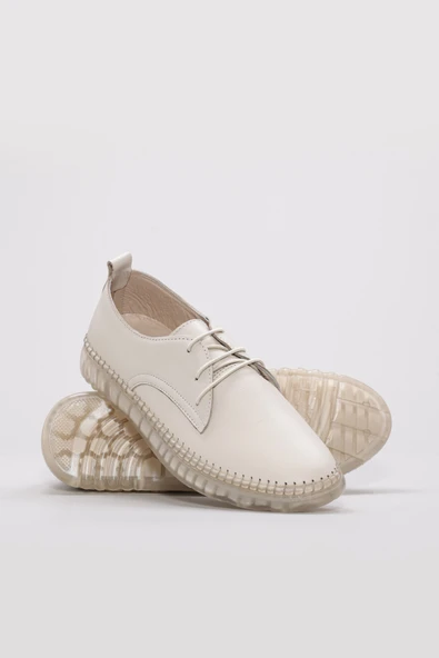 Hakiki Deri  Kadın Casual Ayakkabı 609ZA5066 - Resim 8