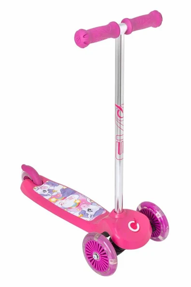 3 Tekerlekli Unicorn Işıklı Scooter: Büyülü Tasarım Güvenli Sürüş - 2