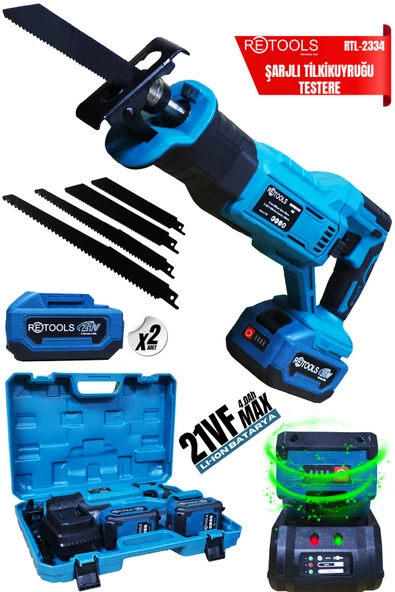 RETOOLS ŞARJLI TİLKİ KUYRUĞU TESTERE