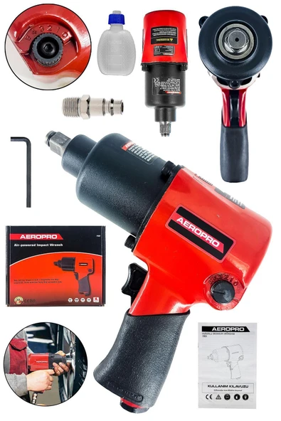 Aeropro 1/2 Havalı Bijon Sökme 7430 Tam Professıonel Yüksek Nm - 2