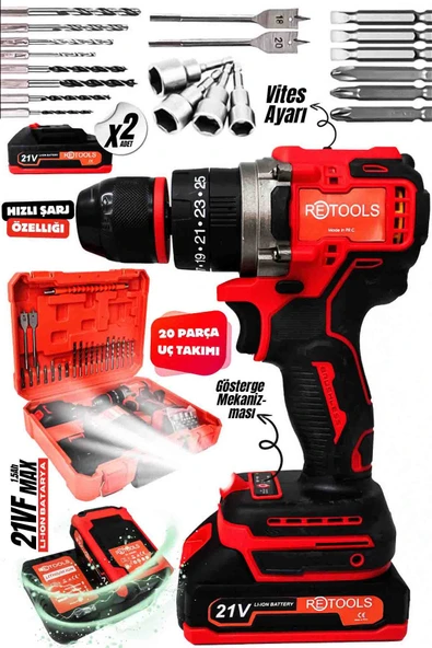 RETOOLS 10 MM KÖMÜRSÜZ
