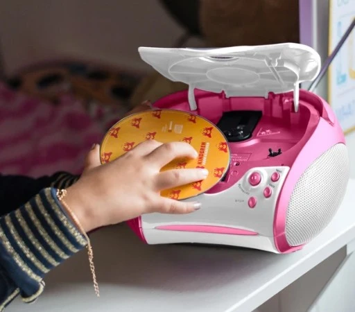 LENCO SCD-24PK kids - CD çalarlı taşınabilir stereo FM radyo - Pembe - 11