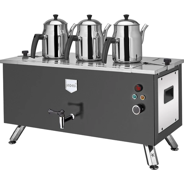 Remta Çift Cidarlı 3 Demlikli Elektrikli Kahveci Ocağı 31 Lt ürün görseli 1