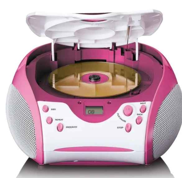 LENCO SCD-24PK kids - CD çalarlı taşınabilir stereo FM radyo - Pembe - 7