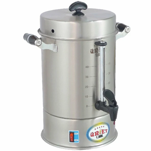 Üret Çelik 12 Litre Filtreli Kahve Makinesi – 55 Fincan