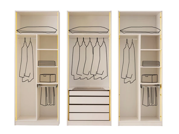 PLATİN KÖŞE MDF BAZALI LEDLİ YATAK ODASI TAKIMI - Resim 5