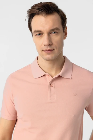 Süvari Dar Kesim Pamuk Çekmeyen Kumaş Polo Yaka Tişört - 2