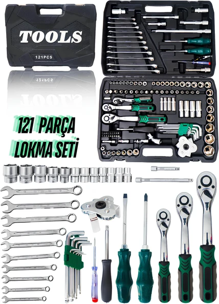 121 PARÇA LOKMA SETİ (72 DİŞ PRO) YEŞİL