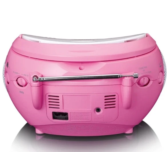 LENCO SCD-24PK kids - CD çalarlı taşınabilir stereo FM radyo - Pembe - 3