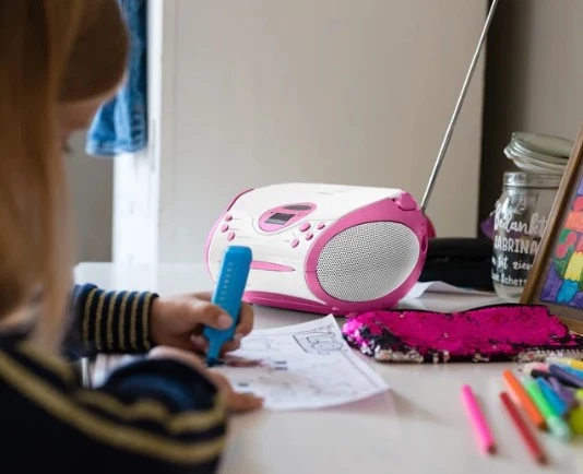 LENCO SCD-24PK kids - CD çalarlı taşınabilir stereo FM radyo - Pembe - 10