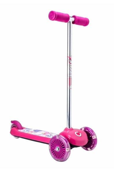 3 Tekerlekli Unicorn Işıklı Scooter: Büyülü Tasarım Güvenli Sürüş - 4