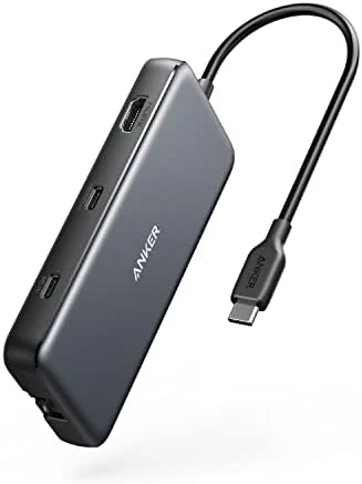 Anker PowerExpand 555 USB C HUB 8 in 1 100 W PowerDelivery HDMI SD Kart 10 GBPS Ethernet