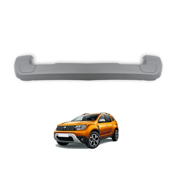 Ehiltek Dacia Duster Difüzör Arka Tampon Üstü - Gri | (2018-2024)