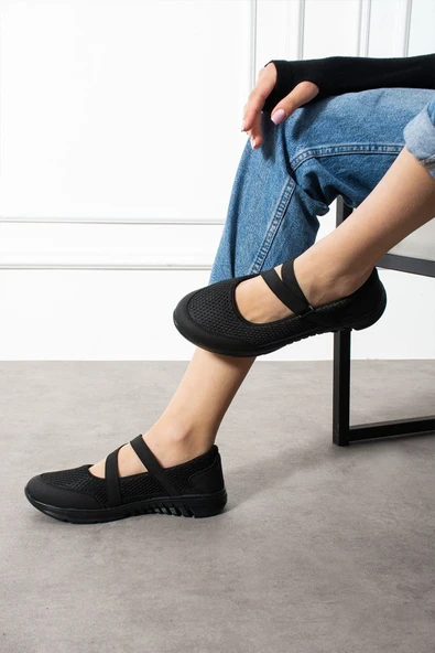 Albishoes Günlük Kadın Babet Kolay Giyilebilir Hava Alabilen Hafif Rahat Esnek Kadın Spor Ayakkabı
