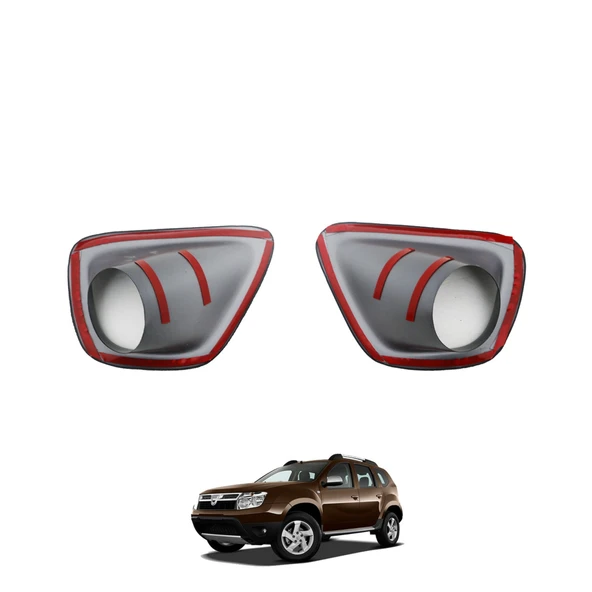 Ehiltek Dacia Duster Sis Far Çerçevesi - Gri (2 Parça) | (2010-2018) - Resim 2