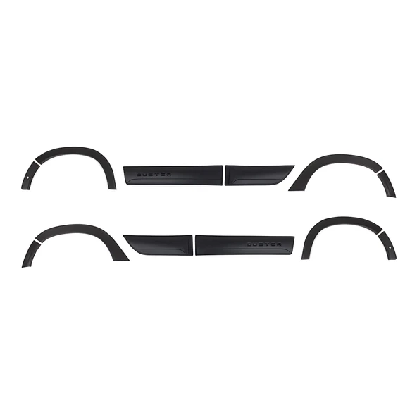 Ehiltek Dacia Duster Dodik Seti - Çamurluk ve Kapı, Sensör Delikli (12 Parça) | (2018-2024)