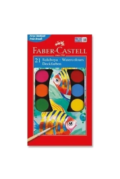 Faber Castell Sulu Boya Büyük Boy 21 Renk - 2