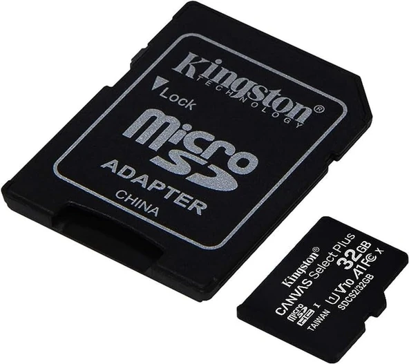 Kingston 32GB micSDHC Canvas Select Plus 100R A1 C10 Card + ADP Hafıza Kartı | SDCS2/32GB - 2